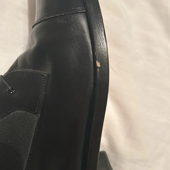 Octavio Lace up Moto Black Genuine Leather Boots Size 38/ 7.5 - Picture 7 of 7